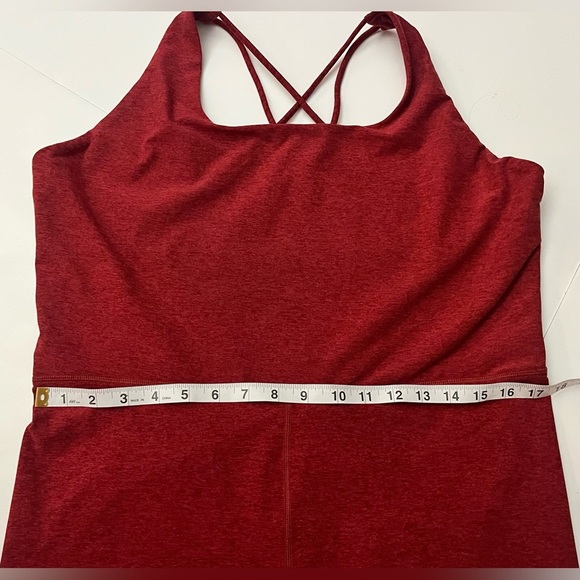 CALIA Carrie Underwood’s Lustraluxe Red/Maroon Sleeveless Jumpsuit Size XXL - Picture 6 of 15